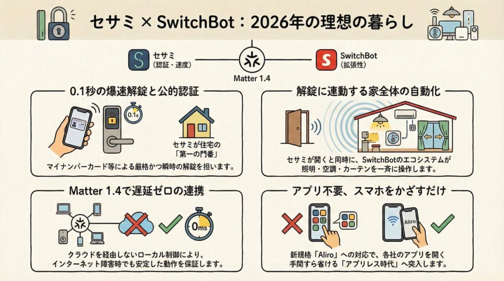 セサミとSwitchBotの連携で作る理想の暮らし