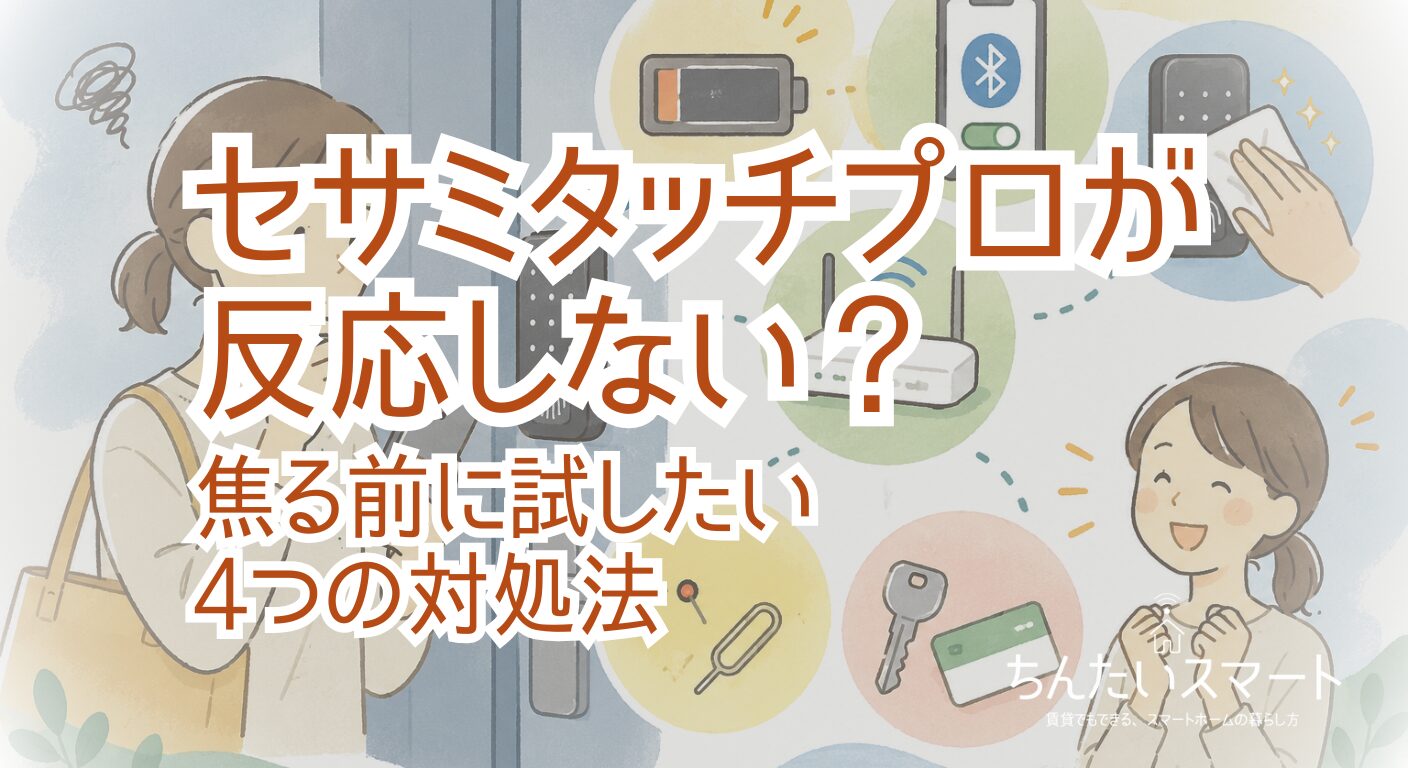 セサミタッチプロが反応しない？焦る前に試したい4つの対処法