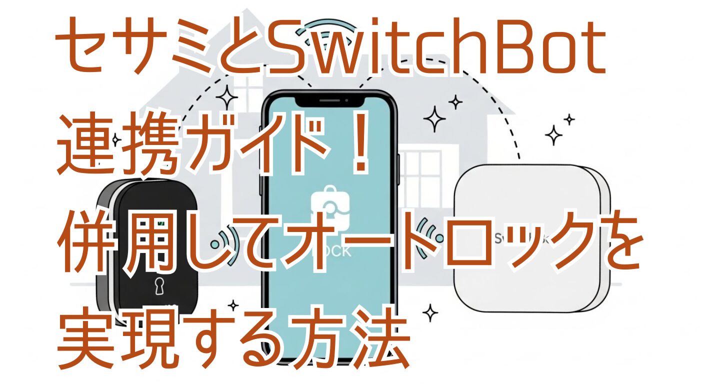 セサミとSwitchBot連携ガイド！併用してオートロックを実現する方法